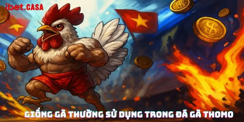 giong ga thuong su dung trong da ga thomo Giống gà thường sử dụng trong đá gà thomo