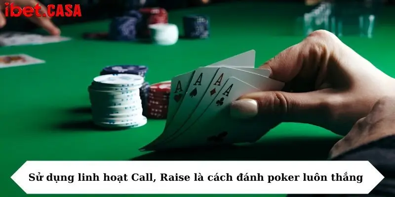 su dung linh hoat call raise la cach danh poker luon thang Sử dụng linh hoạt Call, Raise là cách đánh poker luôn thắng